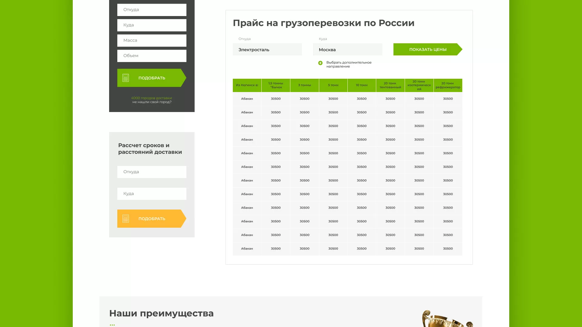 Разработка логотипа и сайта компании «Инком-Логистика» в Моршанске