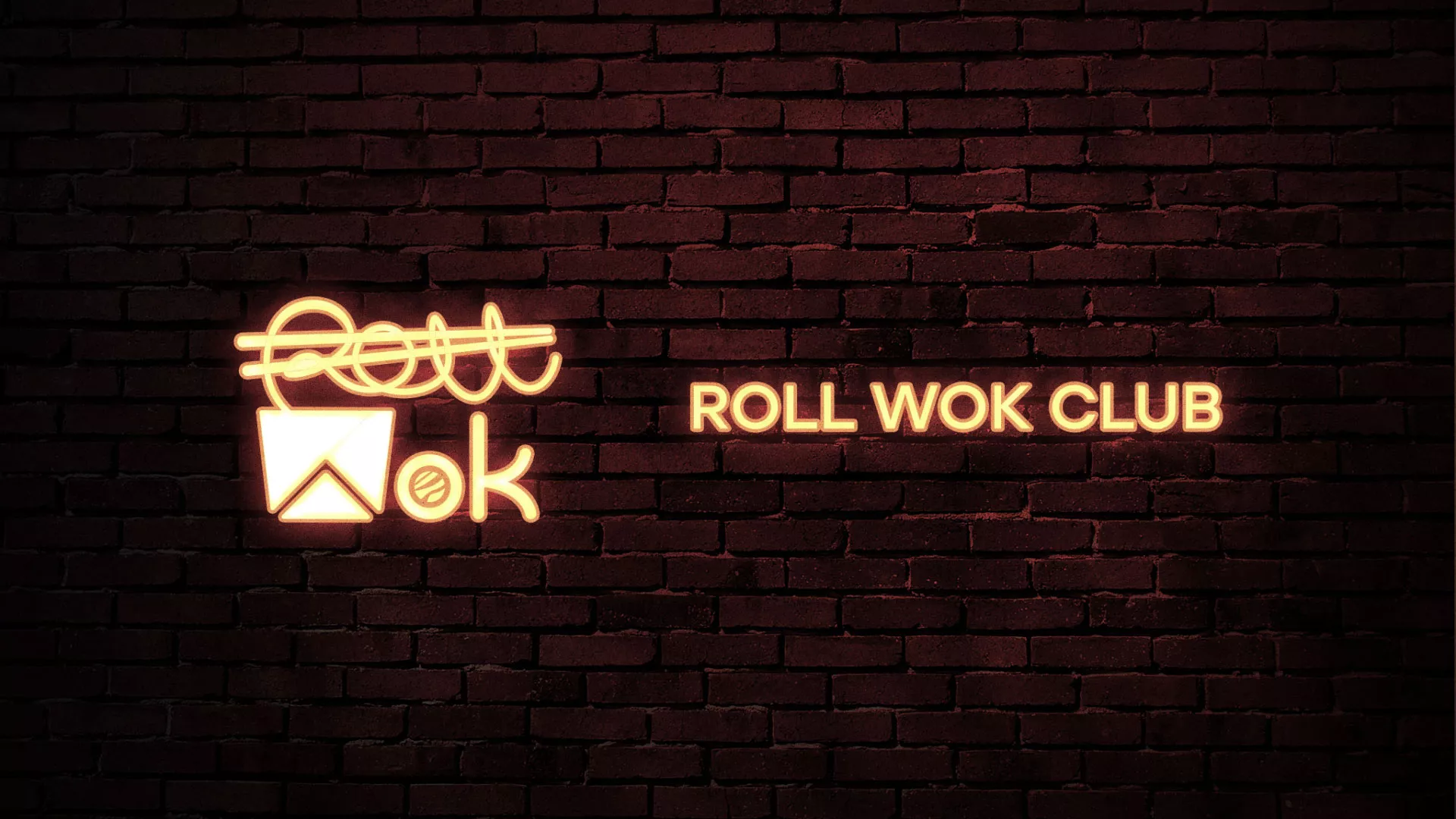 Разработка логотипа суши-бара «Roll Wok Club» в Моршанске