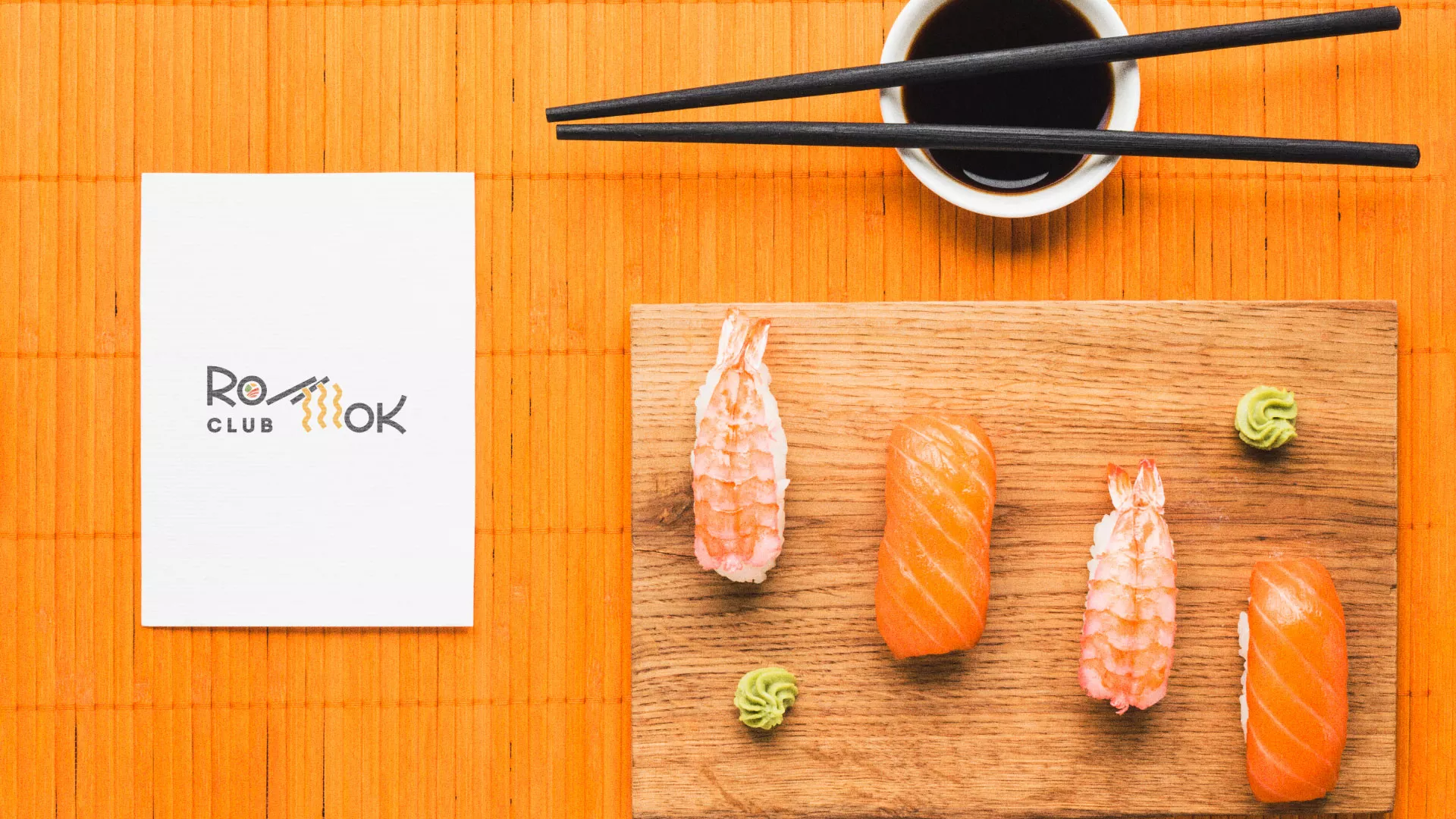 Создание логотипа суши-бара «Roll Wok Club» в Моршанске